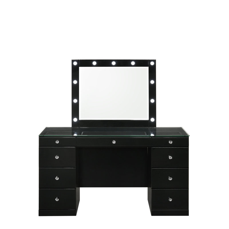 Ensemble de meuble-lavabo 3 pièces 3 pièces, Noir