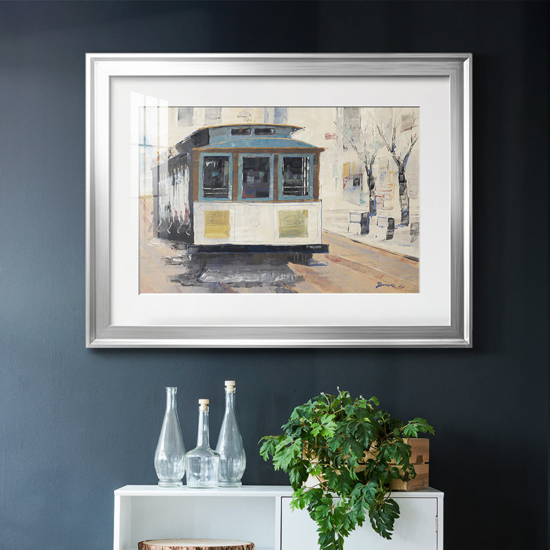 " Cable Town ", Silver Framed, 19" H x 27" W x 1.5" D