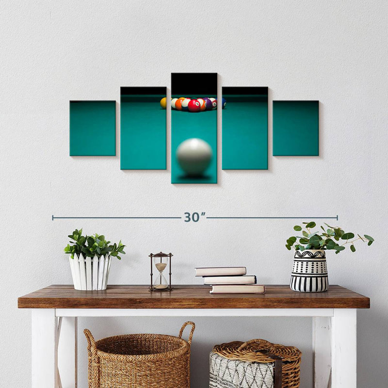 Pool Table, 12" H x 29" W