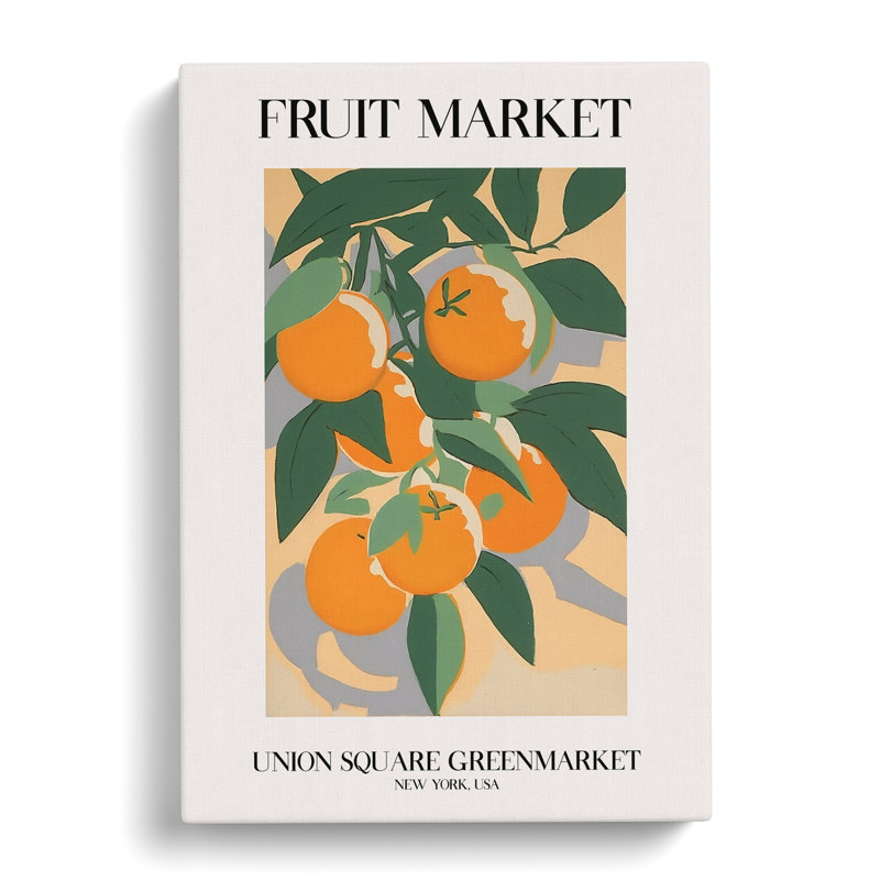 Union Square Fruit Market Exhibition 1 - Wrapped Canvas, 91cm H x 60cm W x 3cm D