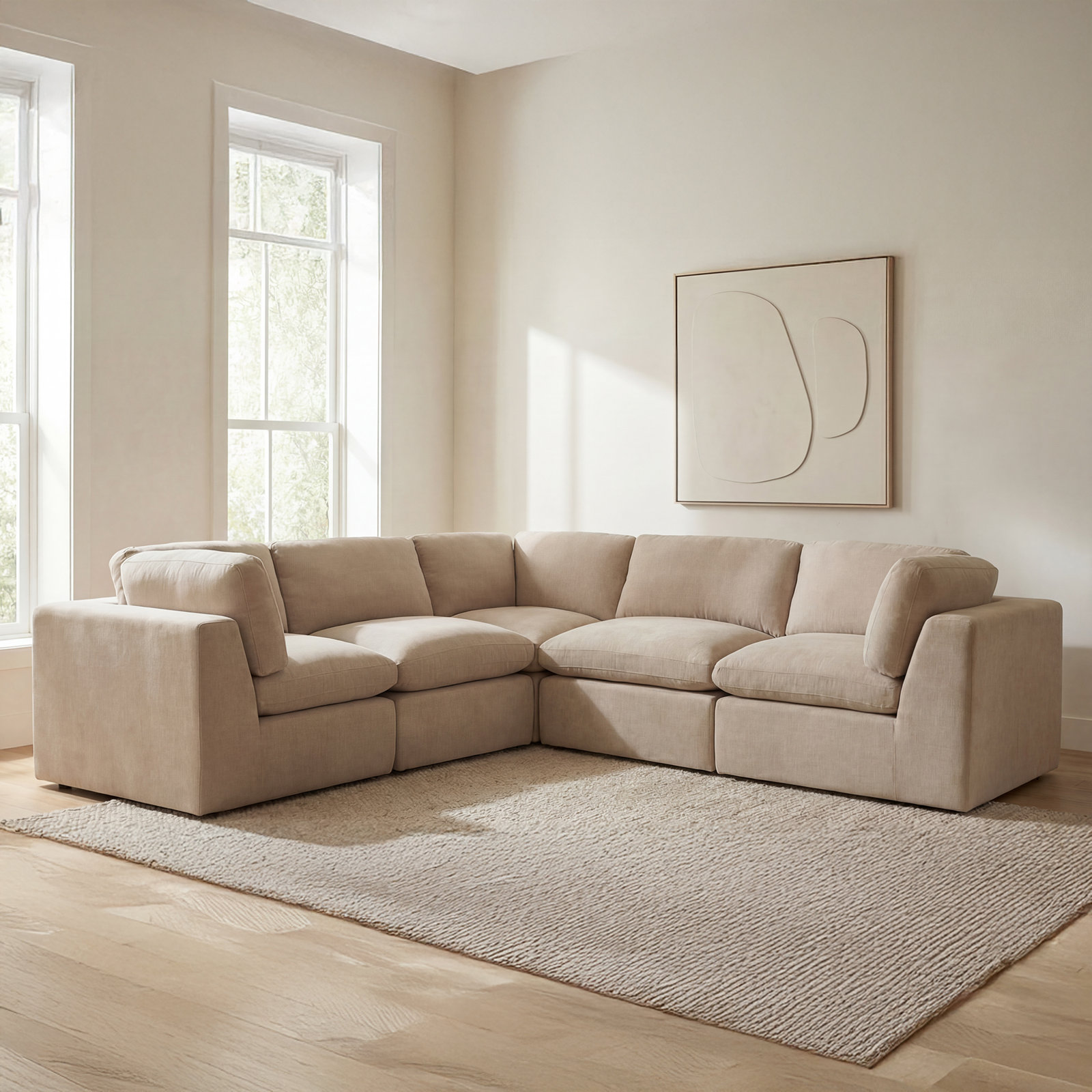 Siegler Corner Chair, Beige