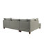 Canapé modulaire 3 pièces en gris