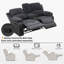 Canapé inclinable en Corduroy-653002679