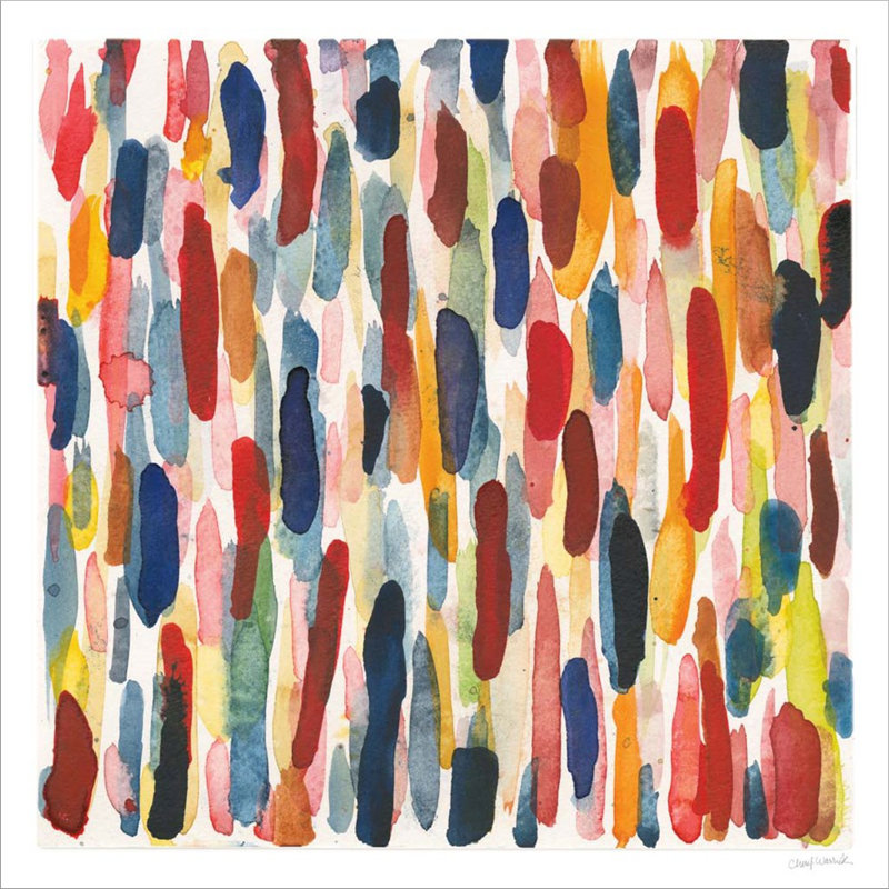 «Colorful Patterns IX» par Cheryl Warrick - impression encadrée