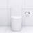 Elongated Toilet With High-Performance Flush And Soft-Close Feature White Powerful Dual Skirted Appearance-127384526
