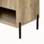 Meuble-lavabo moderne en bois de 30 po, armoire de salle de bain avec tiroir coulissant, armoire de rangement de salle de bain avec lavabo en céramique, meuble-lavabo simple avec portes et tablette ouverte