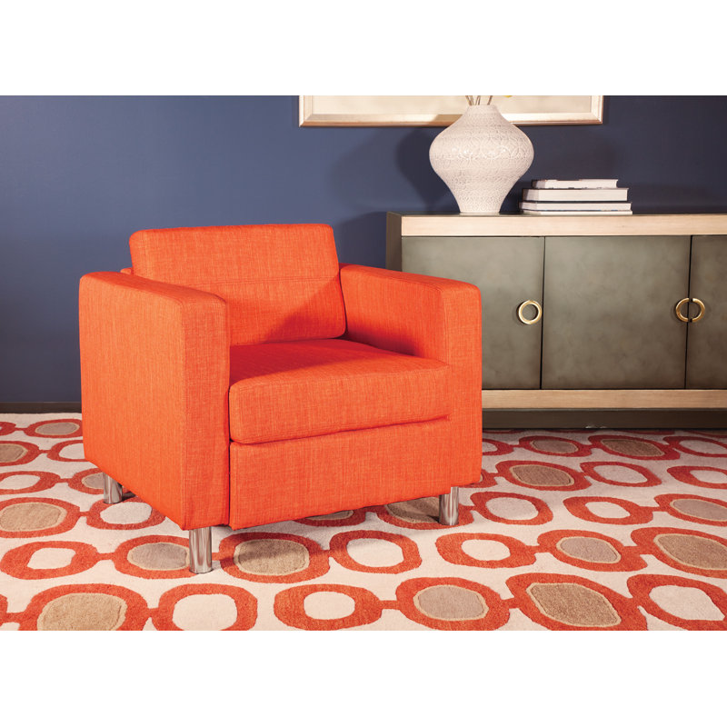 Desantiago Upholstered Armchair, Tangerine Fabric