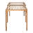 60" Natural Solid Wood Extendable Outdoor Dining Table
