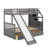 Twin Over Full Bunk Bed With Drawers-1086268957