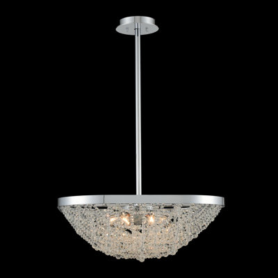 Lana 6 LT Chrome/Clear Pendant Allegri
