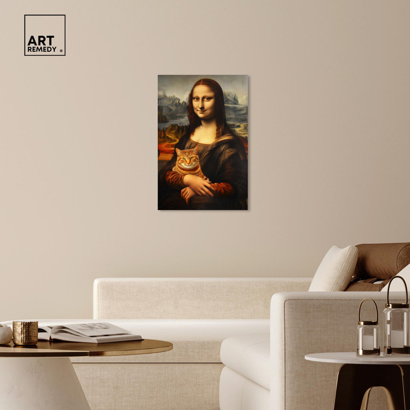 Art mural classique "Mona Lisa" par Art Remedy, Toile tendue, H 36 po x l 24 po