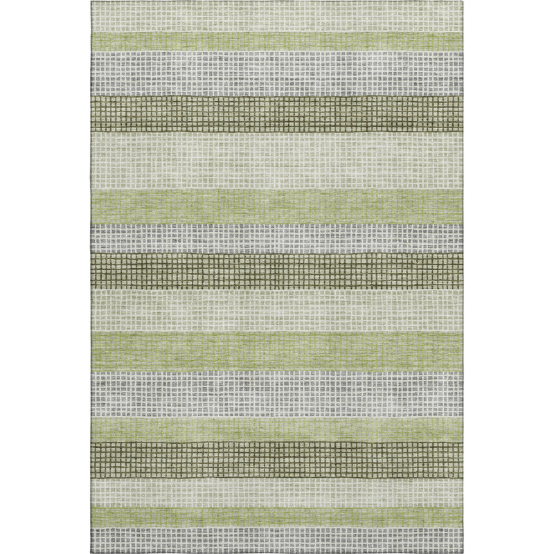 Premium Machine Washable Ansley Stripes Rug, Rectangle 3' x 5'