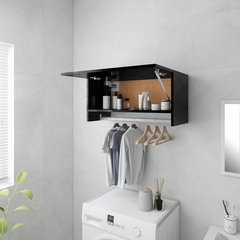 Ayanle 1 Door Wardrobe, 35cm H x 70cm W x 32.5cm D, Artisan Oak