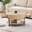 Table basse ronde 30,47 po avec tiroirs-431786064