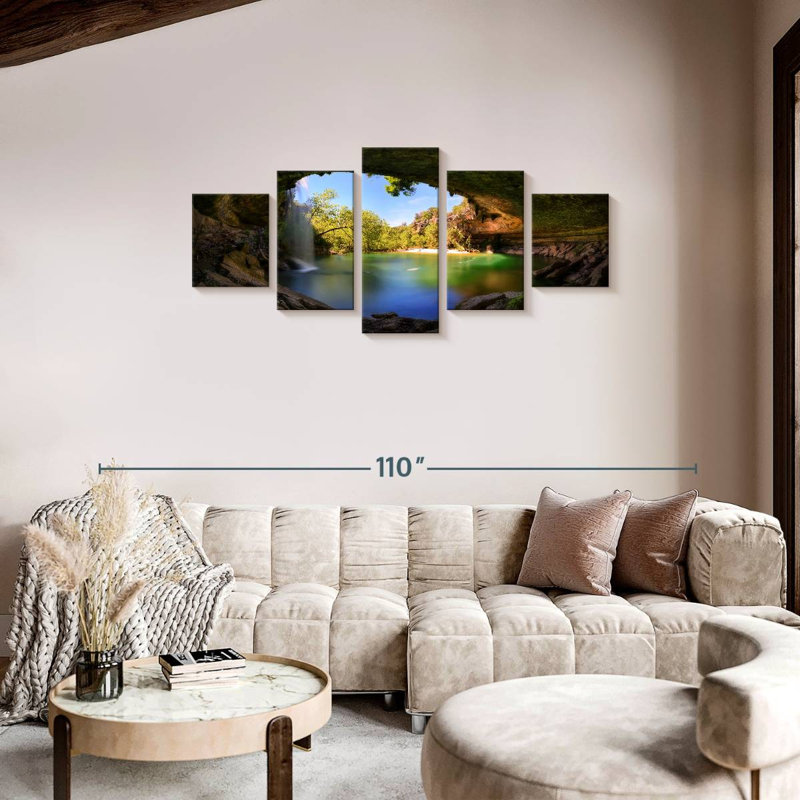Alvord Hamilton Pool And Waterfall, 34" H x 74" W