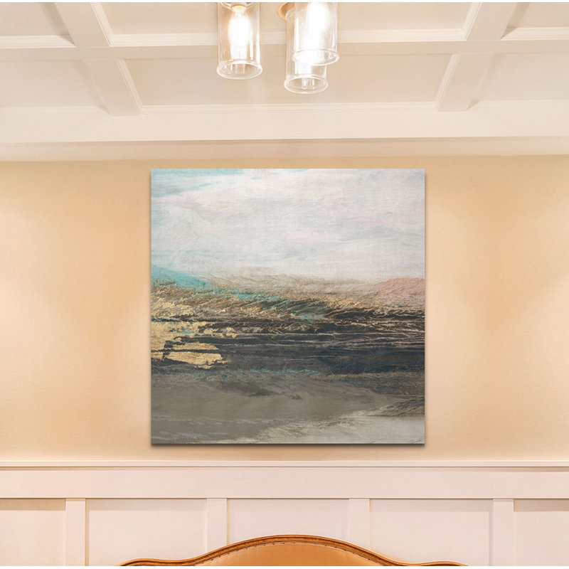 « vista lake », peinture, H 10 po x l 10 po x P 1,5 po, Toile tendue