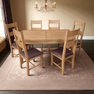 Melbourne Extendable Oak Dining Table