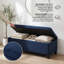 Banc de rangement rembourré avec repose-pieds avec compartiment dissimulé, capacité de poids de 300 lb, structure en bois robuste, siège multifonctionnel, salon, chambre à coucher, couloir