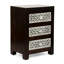 Table de chevet 3 tiroirs en bois