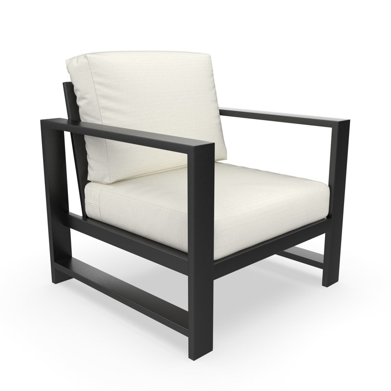 Dulcie 5-Person Seating Set with Sunbrella® Cushions, Canvas White Sunbrella® Canvas