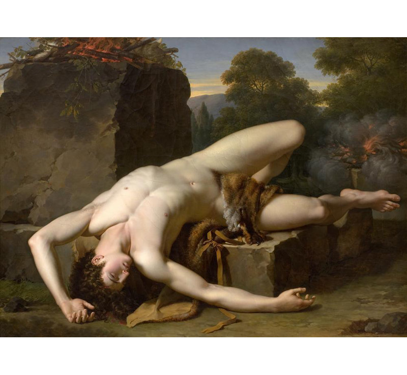 «Abel's Mort» par François Xavier Fabre - Art mural sur toile tendue avec châssis, H 48 po x l 33 po