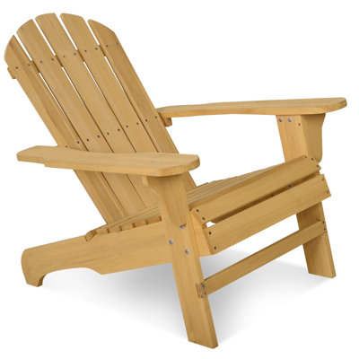 Dobbs Fir Solid Wood Outdoor Lounge Chair