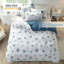 Housse de couette 100% coton lavé - ensemble de literie de style bord de mer nautique, ensemble de housse d'édredon imprimé avec fermeture à glissière 4 attaches-111536869-111536875
