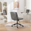 Fauteuil pivotant gris 360° - Hauteur réglable, siège fiable pour la maison/le bureau, pivotant.