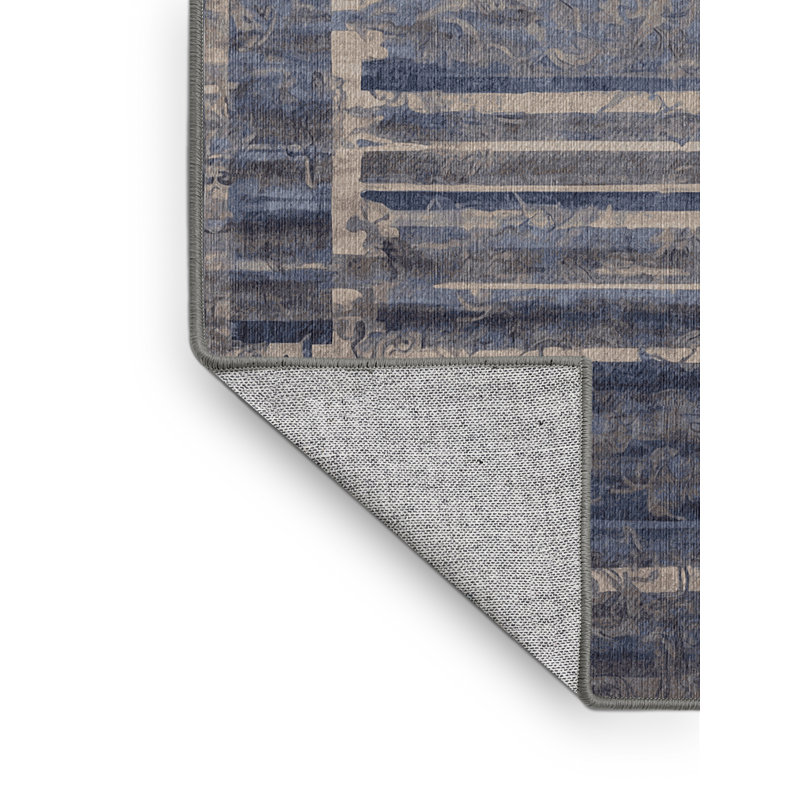 Tapis gris lavable à la machine, Rectangle 2 pi x 3 pi