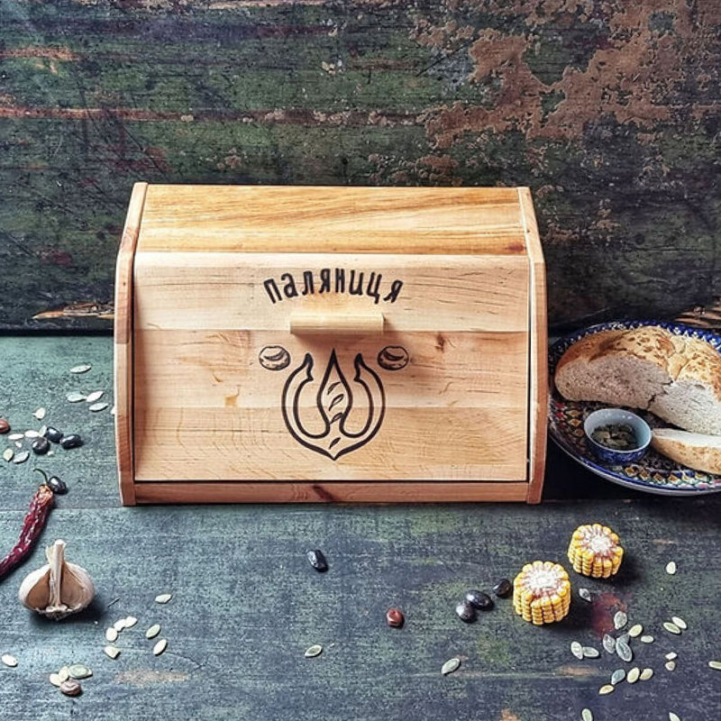 Bread Box with Cutting Board