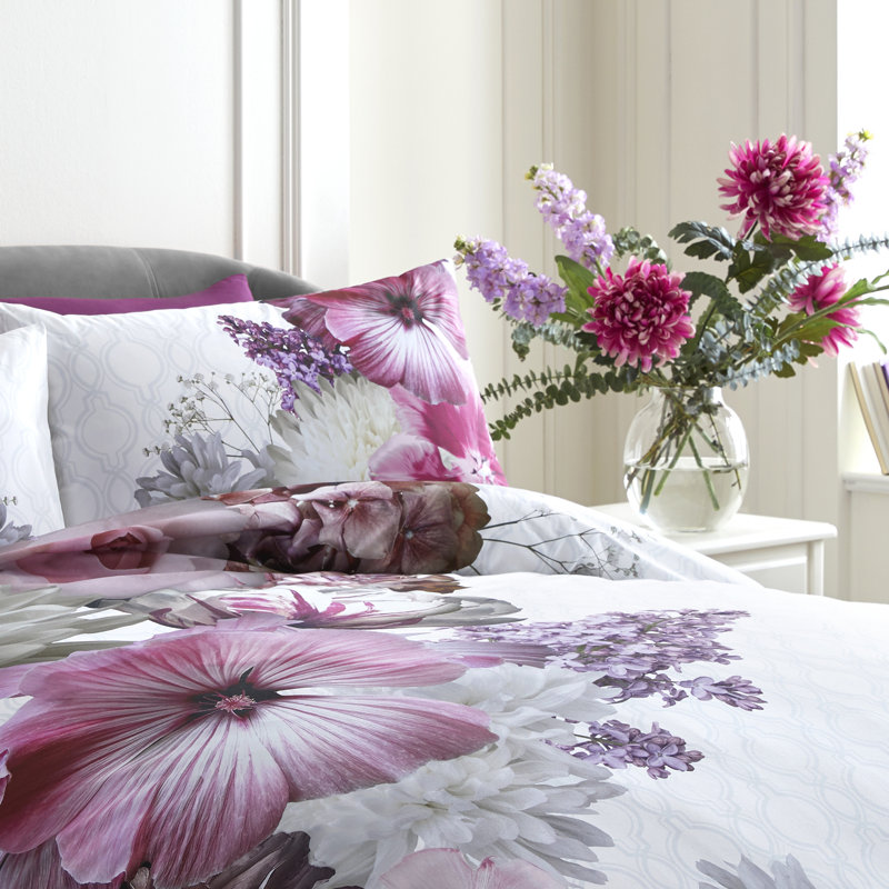 Mayfair Lady 144 TC Duvet Cover Set, King Duvet Cover + 2 Standard Pillowcases