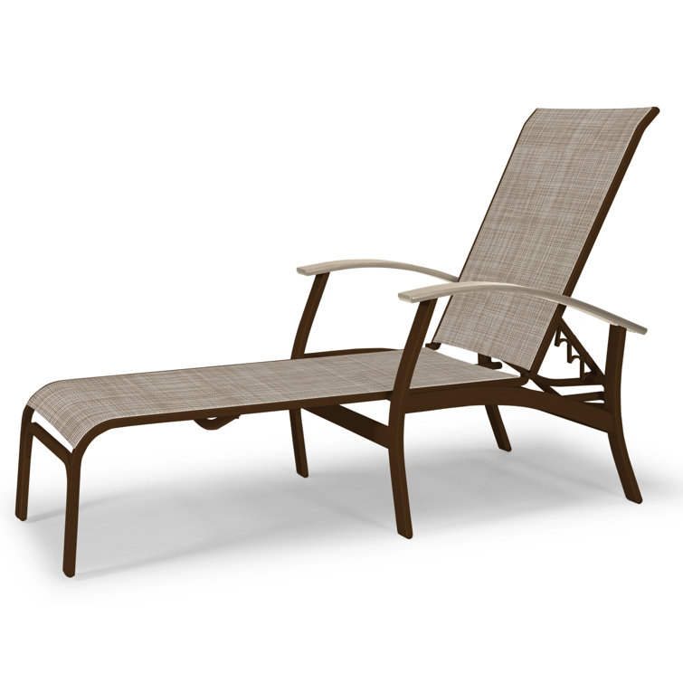 Askar Outdoor Rust-Resistant Metal Chaise Lounge