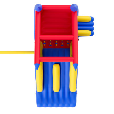 Jeu gonflable gonflable, trampoline de jeu de haute qualité pour l'extérieur, videur sauteur avec ventilateur, glissade et sac de rangement, château gonflable pour enfants de 3 à 8 ans, 183 x 102 x 92 po