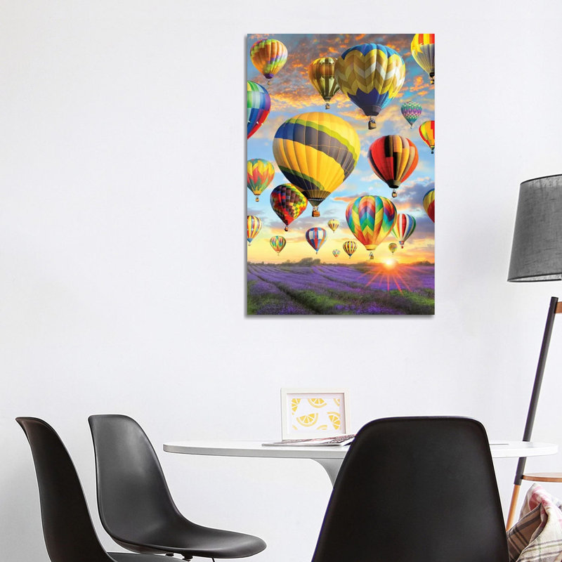 Hot Air Baloons - Wrapped Canvas Print, 101.6 cm H x 66.04 cm W x 1.91 cm D