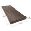  Grandes tablettes flottantes murales pour ensemble de 2 tablettes murales en bois de 36 po x 12,75 po x 2 po avec support mural invisible pour la chambre à coucher, la cuisine et le salon, noir-868230022-870046222