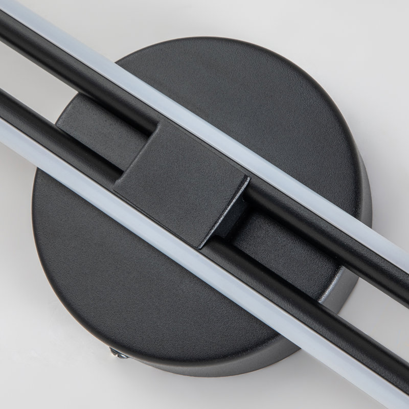 2 - Light Dimmable LED Vanity Light, 3000K, Matte Black