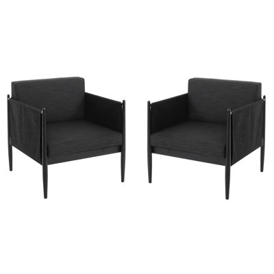 Fauteuil club en aluminium 2 pièces Garden