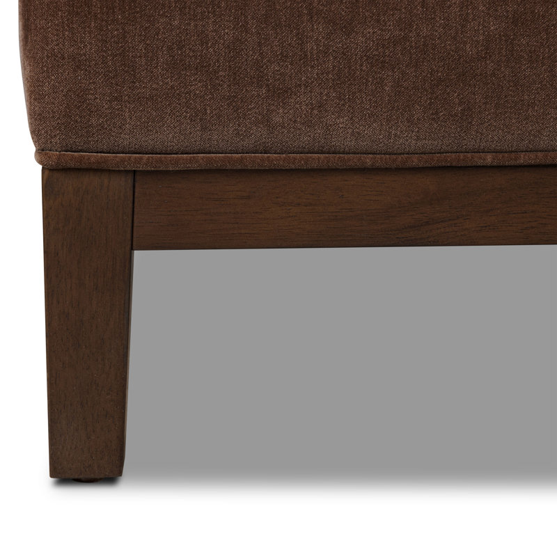 Vernon 99" Velvet Sofa in Bronzer Brown, Bronzer Brown