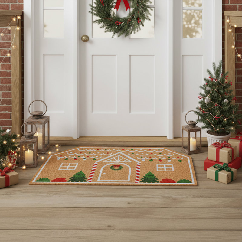 Paillasson Christmas Cottage 17 po x 29 po, 17 po x 29 po