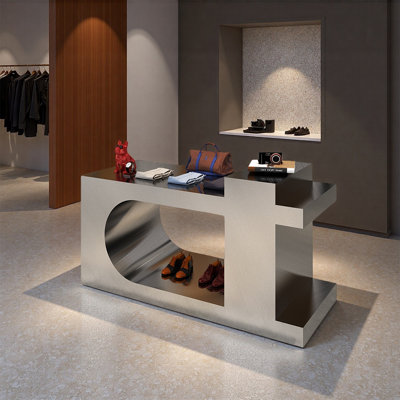 Stainless Steel Clothing Display Table