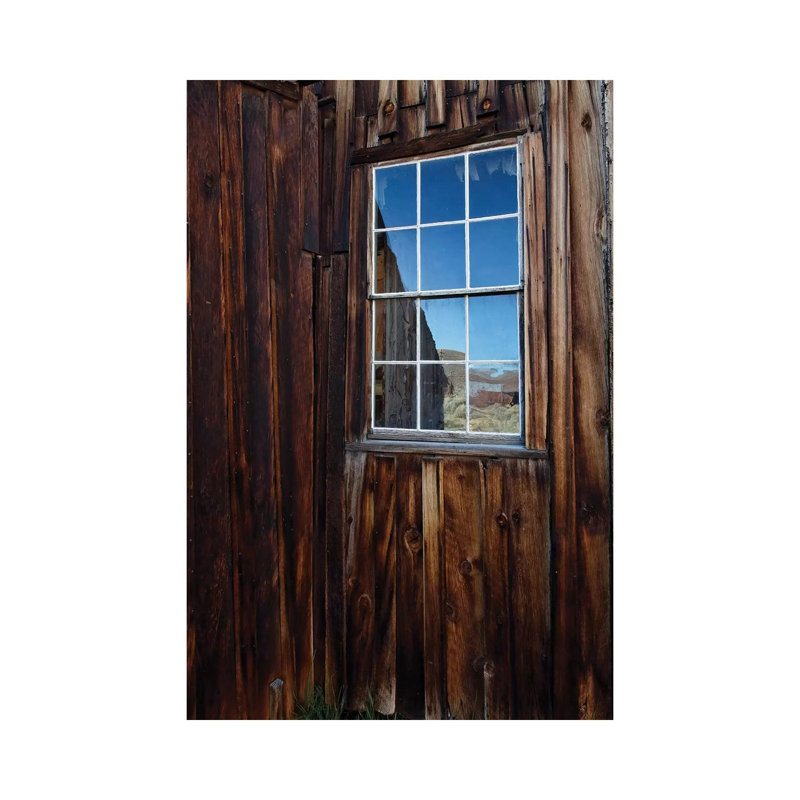 Usa, California, Bodie State Historic Park. Weathered Window in Abandoned Town. 1 Piece Wrapped Canvas Wall Art