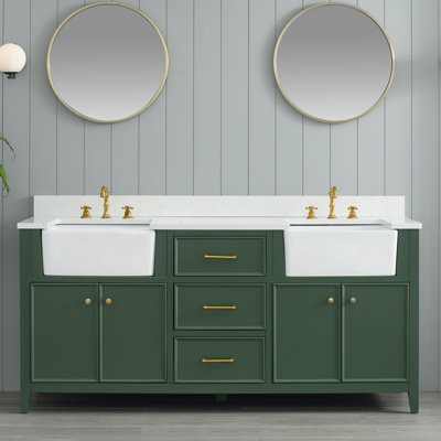 Aisa 72" Double Bathroom Vanity