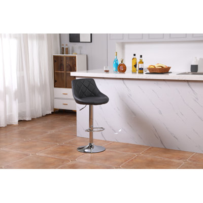 Tabouret de bar pivotant à hauteur réglable