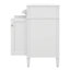 Meuble-lavabo de salle de bain 24 po avec lavabo, armoire de rangement moderne avec 2 portes à fermeture douce et un tiroir basculant, structure en bois massif-1840171497