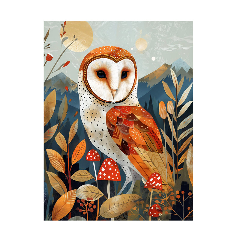 Ray Heere Autumn Owl 1 Canvas Art, 19" H x 14" W