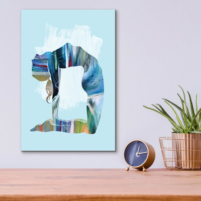 Wrought Studio 'Camel Pose Moon' by Tim Parker Acrylic Glass Wall Art
