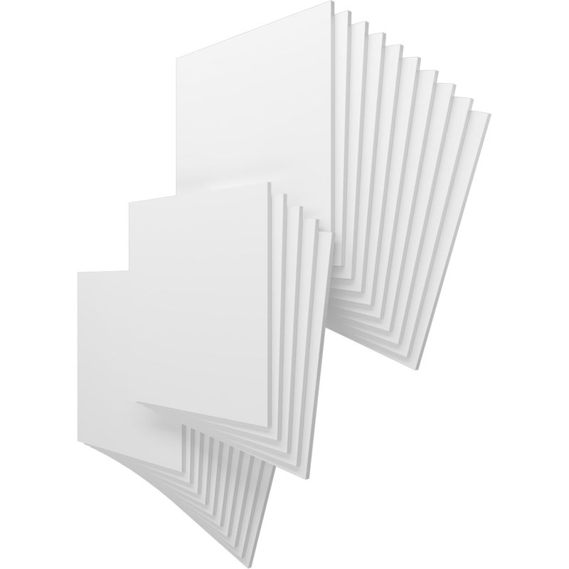 Panneaux de loisirs en PVC, H 23,75 po x l 23,75 po x P 0,5 po