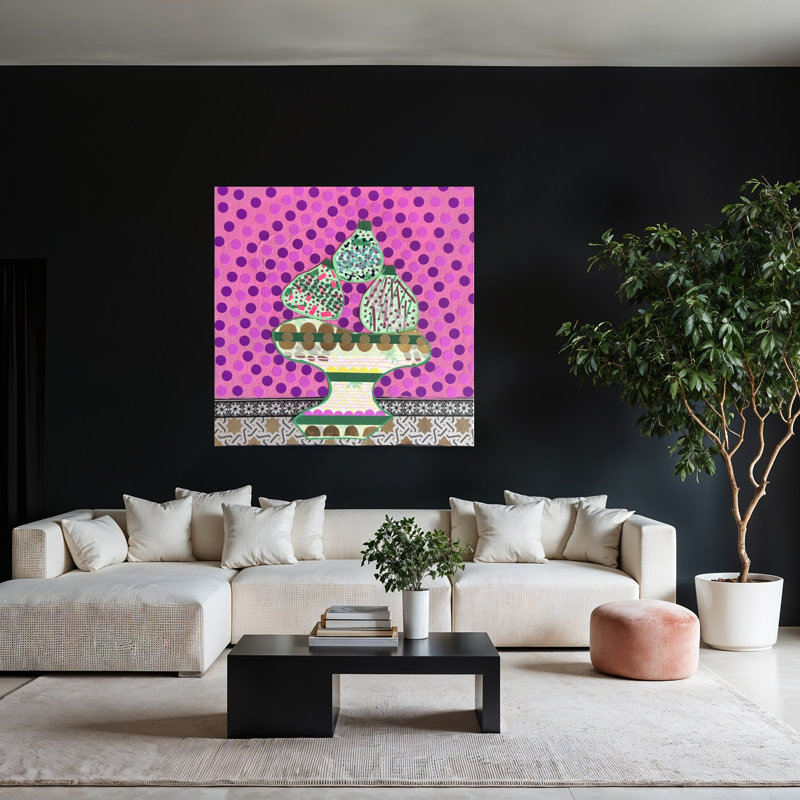 Art contemporain contemporain, H 48 po x l 48 po