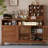 Modern Walnut Solid Wood Sideboard