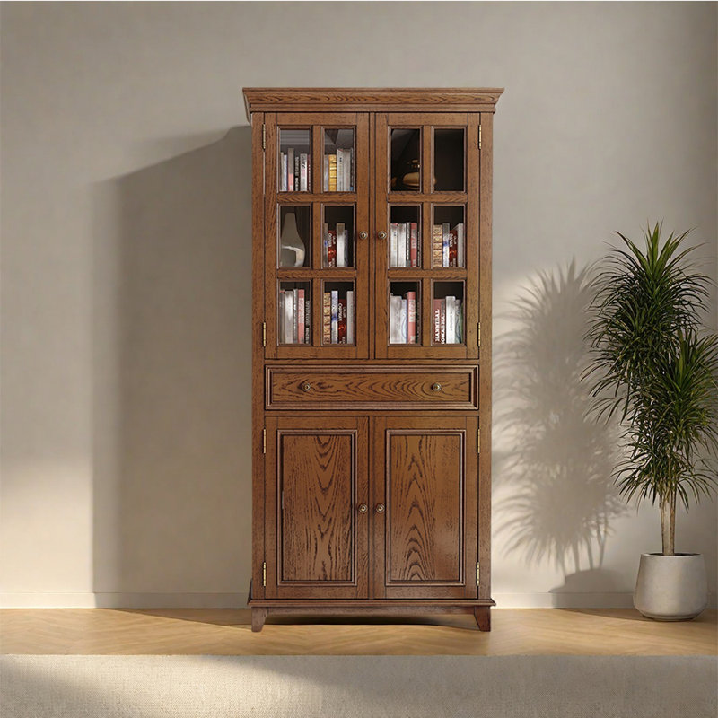 Bibliothèque fermée de style américain